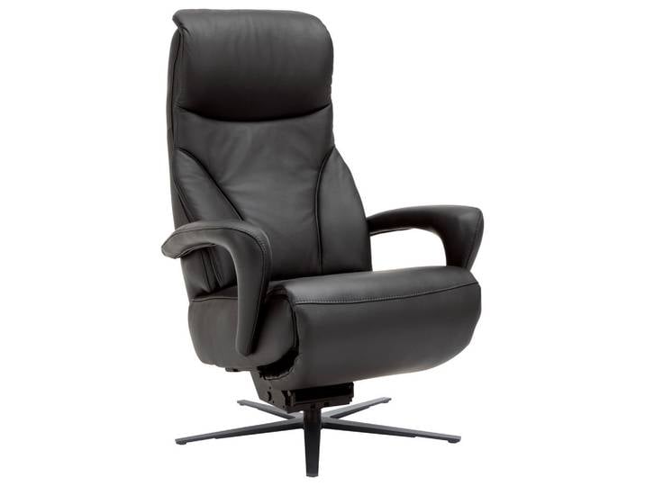Dieter Knoll Relaxsessel Lenno, Schwarz, Metall, Echtleder, Longlife-Leder, Uni, 75x106x88 cm, Fußauswahl, Lederauswahl, Stoffauswahl, Wohnzimmer, Sessel, Relaxsessel