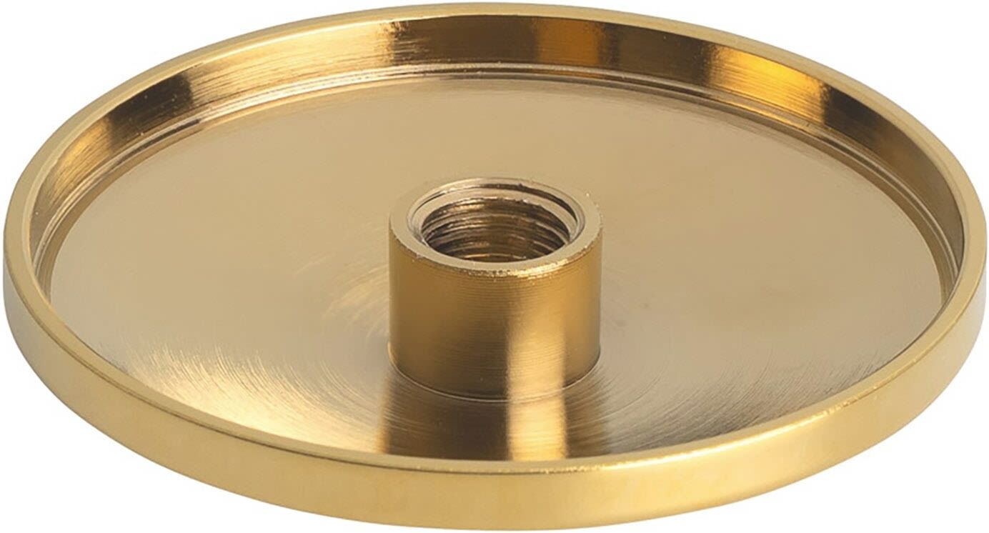 OLTENS Überlaufdeckel für freistehende Badewannen, Badewannen, 09004800, gold glänzend