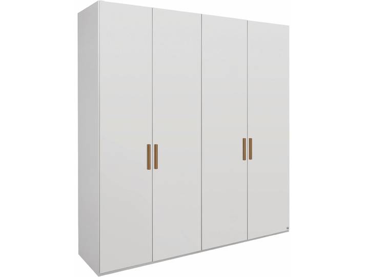 Drehtürenschrank RAUCH Your Joyce , weiss (weiß), B:200cm H:223cm T:61cm, Holzwerkstoff, Schränke, Drehtürenschrank, mit Massivholzgriffen