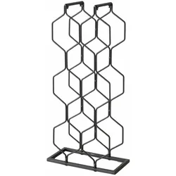 Flaschenregal PRETORIA (BHT 11x48,50x23 cm) - schwarz - BHT 11x48,50x23 cm