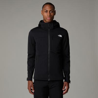 Softshelljacke THE NORTH FACE, Herren, Gr. XXL, schwarz (tnf schwarz, tn), Obermaterial: 100% Polyester, Jacken Softshelljacke, sportlicher Stil, für Outdoor-Aktivitäten, mit abnehmbarer Kapuze