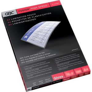 GBC Laminierfolien 3747525, DIN A4, 100 mic, glänzend, HighSpeed, 100 Stück