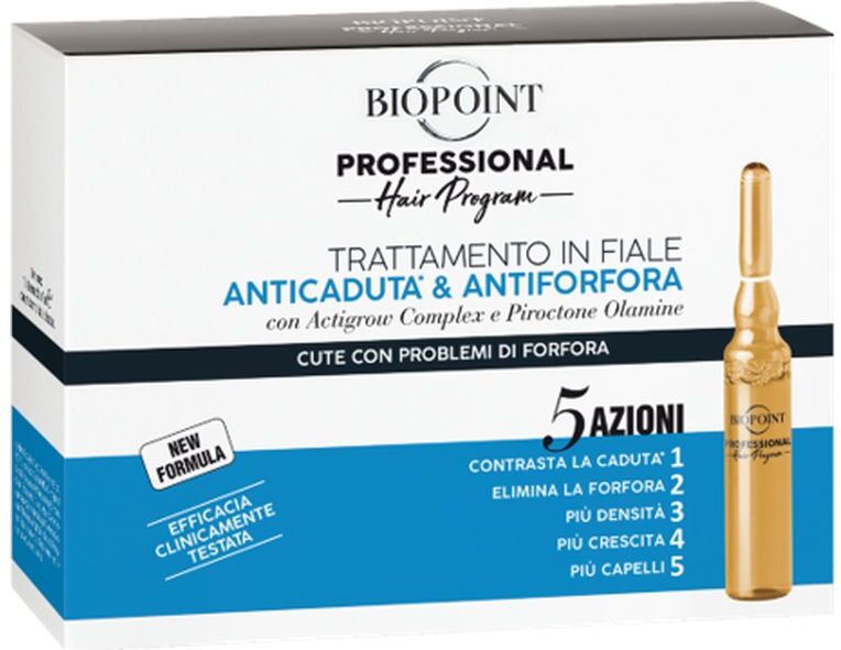 Biopoint Professional Trattamento In Fiale Anticaduta & Antiforfora 10 fiale da 7 ml