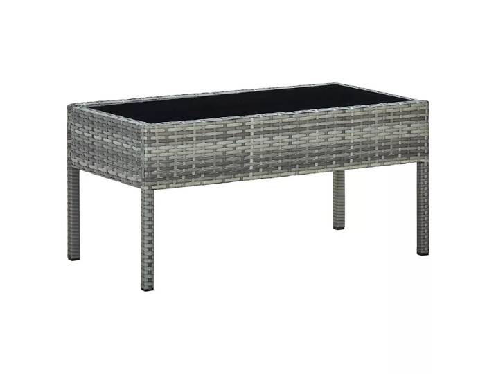 VidaXL - Gartentisch poly-rattan, One Size, Grau