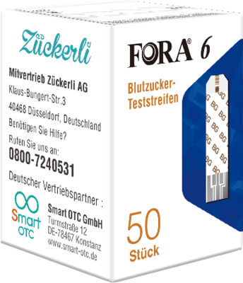 ForaCare Europe GmbH FORA 6 Blutzucker-Teststreifen 50 St 13569799
