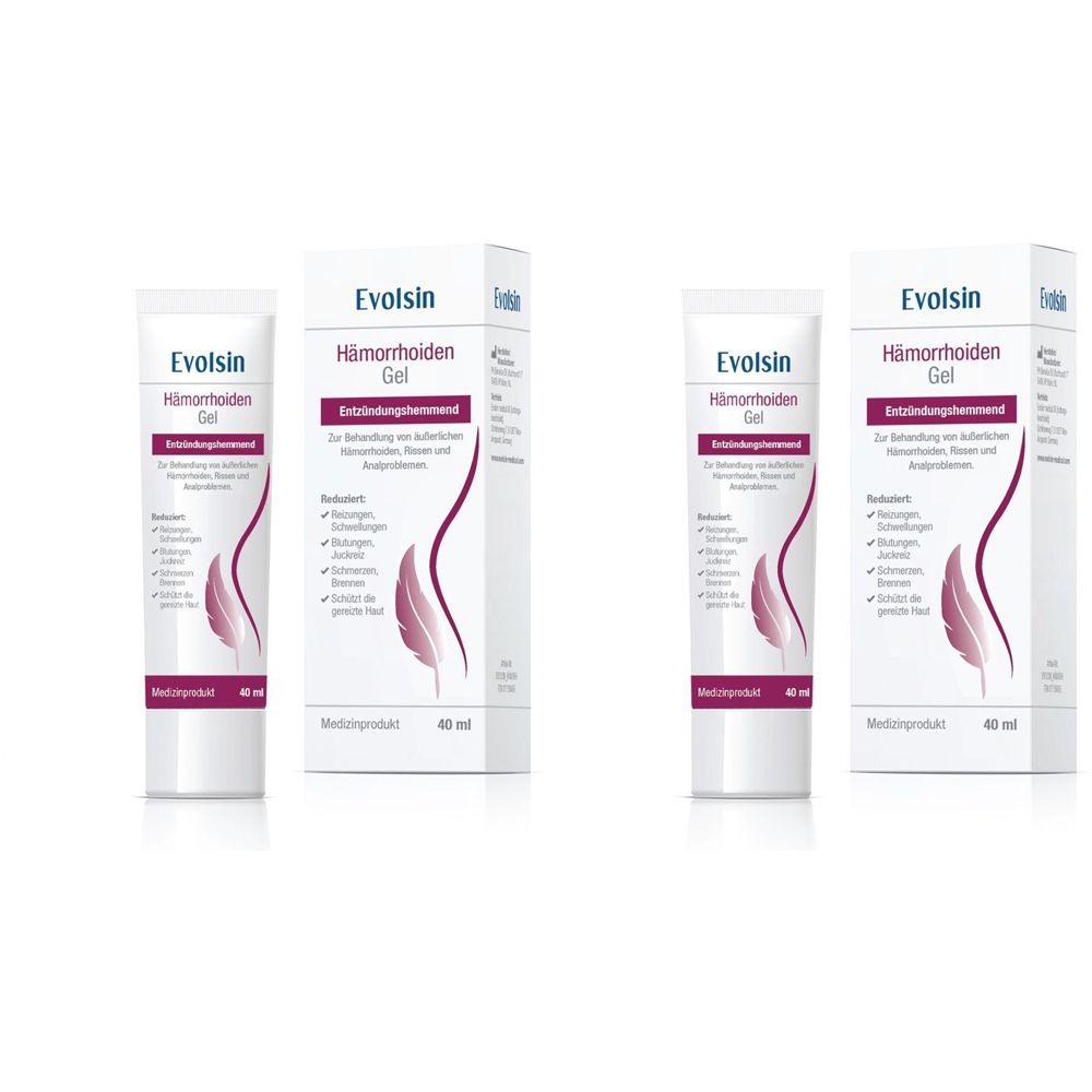 Evolsin Hämorrhoiden Gel Doppelpack 2x40 ml