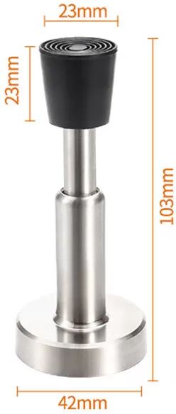 INF Hydraulischer Türstopper, Optionen zum Bohren/ohne Bohren Silber 10
