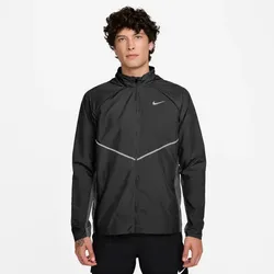 NIKE Miler UV-Repel Laufjacke Herren 010 - black/black/reflective silv L