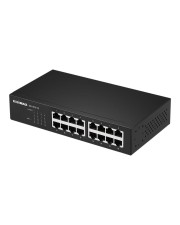 Edimax Switch 16 x 10/100/1000 Desktop an Rack montierbar wandmontierbar (GS-1016 V2)