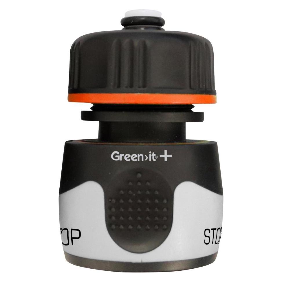 Green>it plus slangekobling med stop 1/2" (91004)