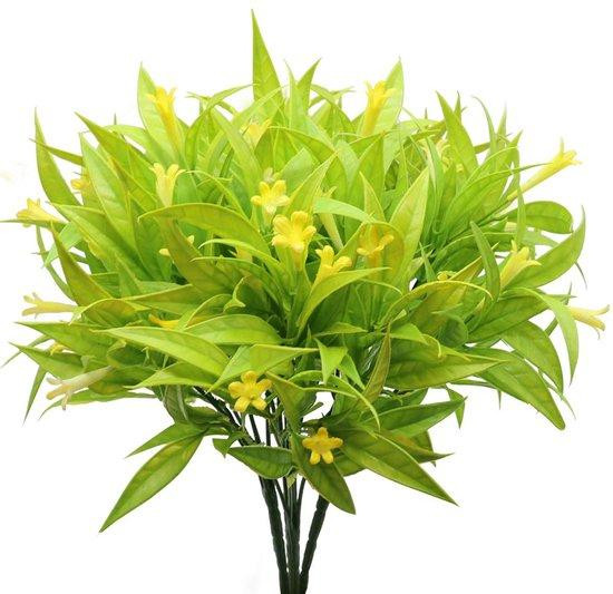 Benza Kunstplanten Morgenroos set van 3 met gele bladeren, 30 cm
