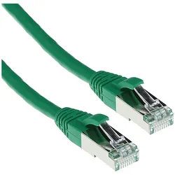 ACT Green 30 meter LSZH SFTP CAT6A patch cable snagless with RJ45 connectors (S/FTP, CAT6a, 30 m), Netzwerkkabel