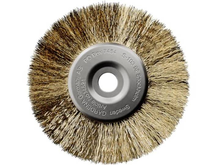 Gardena Brosse à joints métallique : accessoire pour la brosse sans fil EasyWeed 1800/18V P4A\, pour le désherbage des surfaces extérieures peu sensibles\, avec poils en fil d'acier (14821-20)