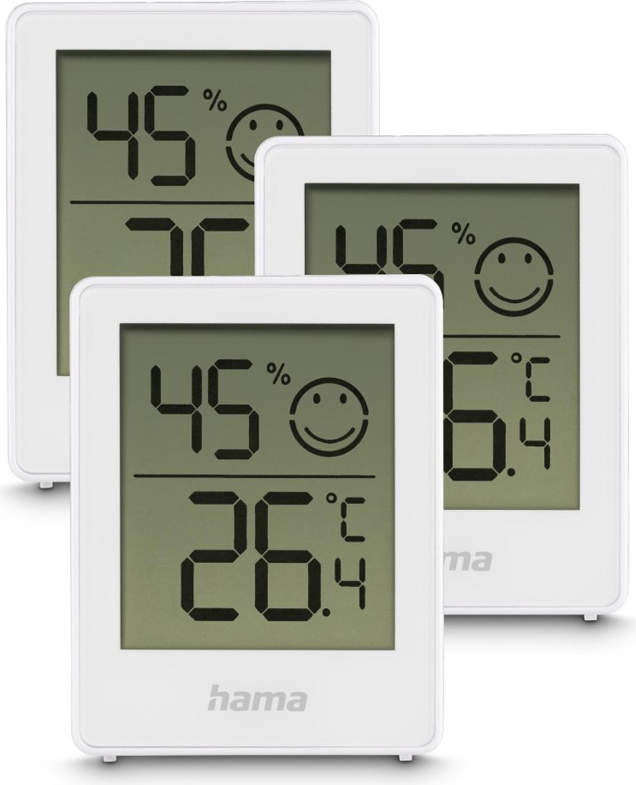 Hama Cres Elektronische Digitale Binnenthermometer, Wit, -20 tot 60 °C, Fahrenheit en Celsius