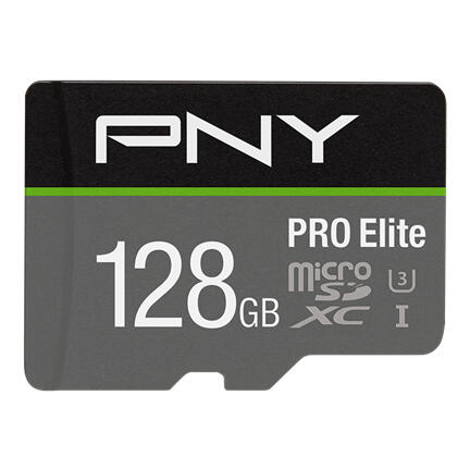 PNY Technologies PNY PRO Elite microSD Speicherkarte 128 GB inkl. SD-Adapter P-SDU128V31100PRO-GE
