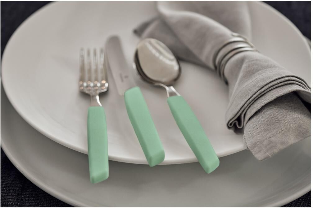 Tafelgabel VICTORINOX "Swiss Modern", grün (mint), Edelstahl, Essgabeln, Tafelgabel mint Einheitsgröße