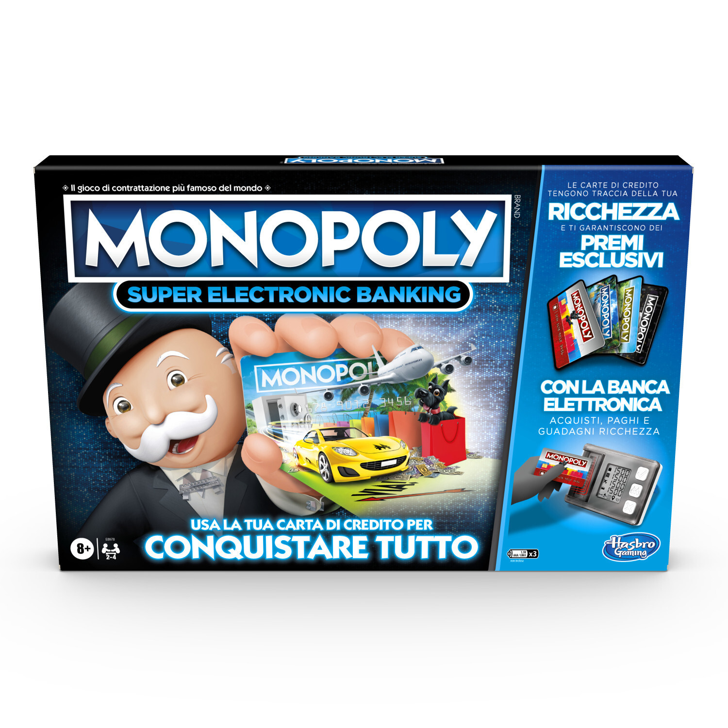Hasbro Gaming Monopoly Super Electronic Banking Bordspel voor de hele familie vanaf 8 jaar