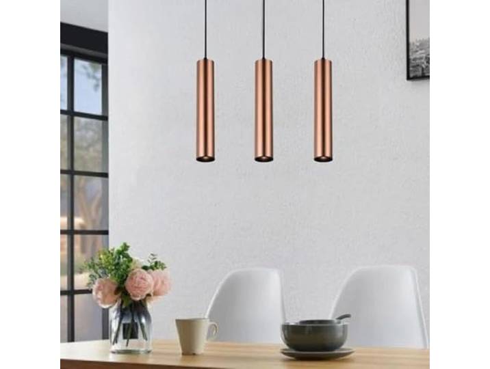 SILAMP Luminaire Suspendu GU10 IP20 30cm Bronze (Pack de 3)