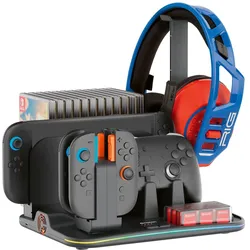 Bigben RGB-Chargin Station Dock'n'Store XL (Switch 2), Weiteres Gaming Zubehör, Schwarz