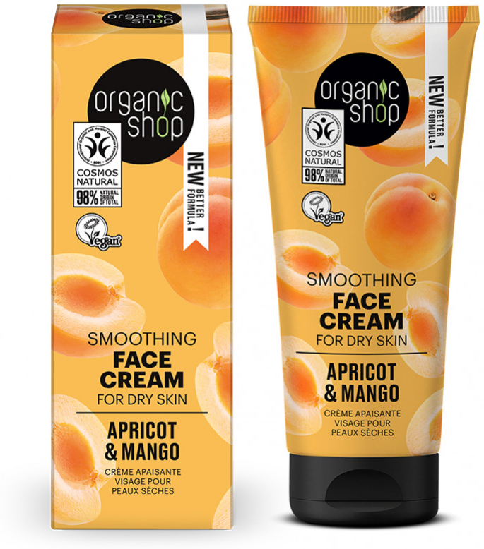 Organic Shop Crema Facial Ligrera Diaria Albaricoque & Mangro 50 ml
