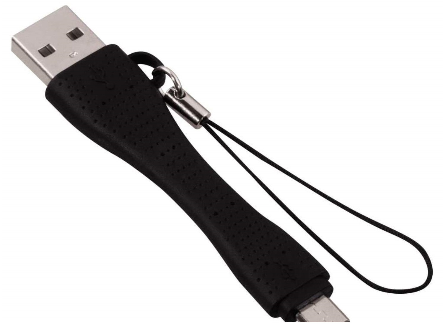 Hama Micro-USB oplaad- en datakabel, 6 cm, zwart