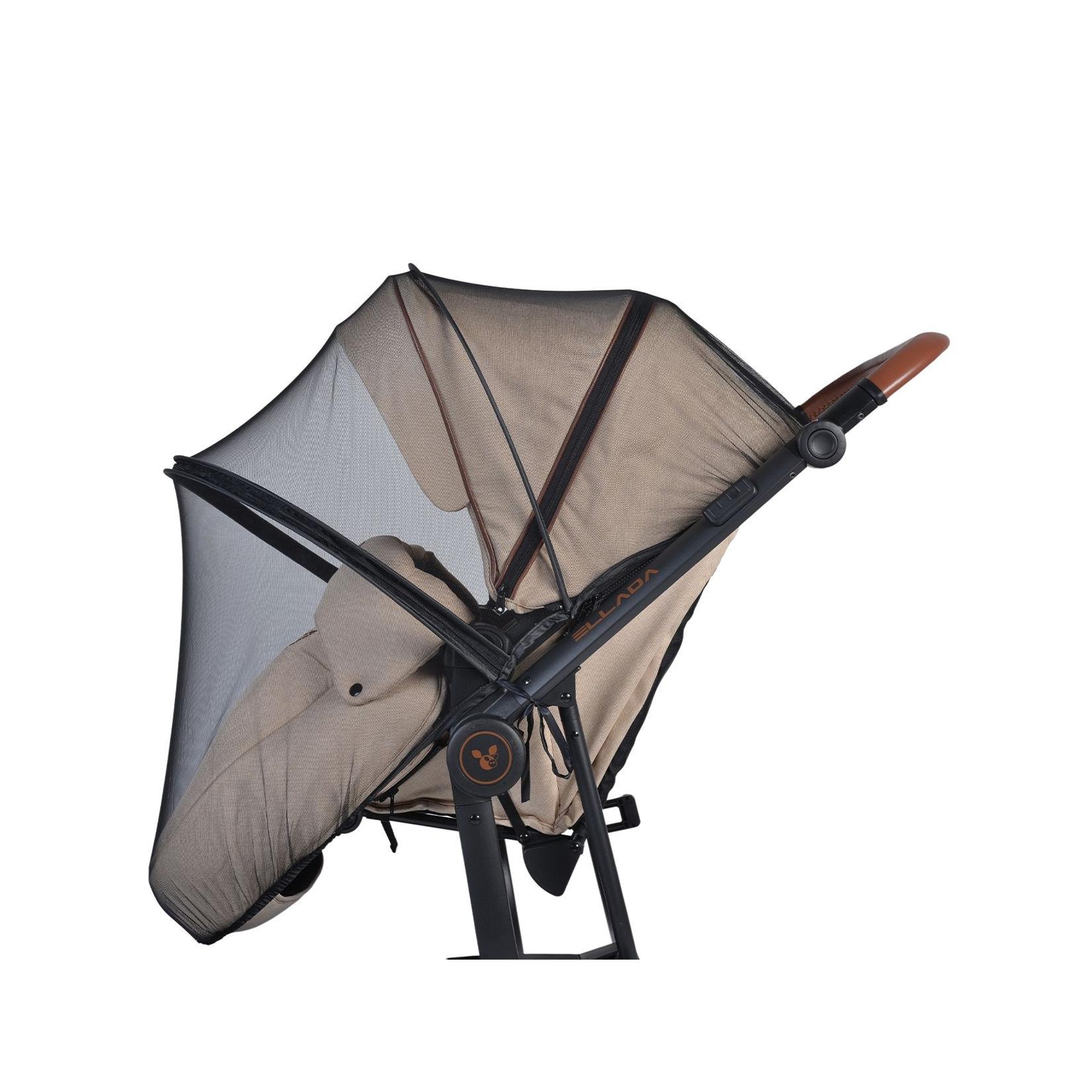 Cangaroo Kinderwagen Moskitonetz universal Insektenschutz Reißverschluss Buggy schwarz