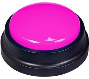 Uplifted Finds Recordable Pet Training Button rose Red