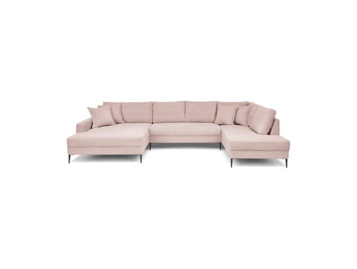 Trendstore Hilary Wohnlandschaft in Cord - Cord Zoom flamingo ,