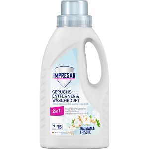 Impresan Wäscheparfüm 2in1, Geruchsentferner & Wäscheduft, flüssig, Konzentrat, Baumwollfrische, 450 ml
