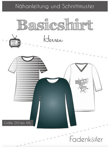 Fadenkäfer Schnitt "Basicshirt" für Herren