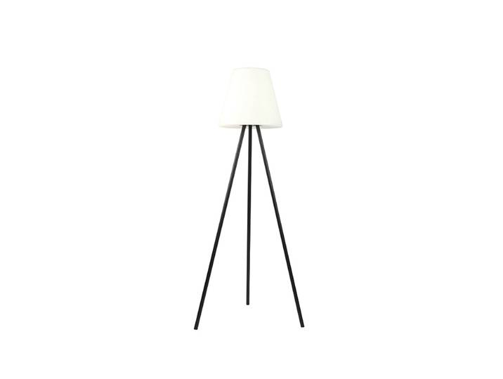 Lampadaire d'extérieur moderne noir IP44 avec LED solaire -