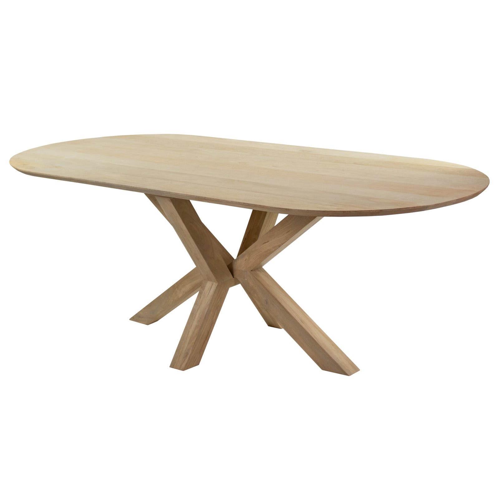 Kick Collection eettafel Alrik - Ovaal - Mangohout - Naturel - 240 cm