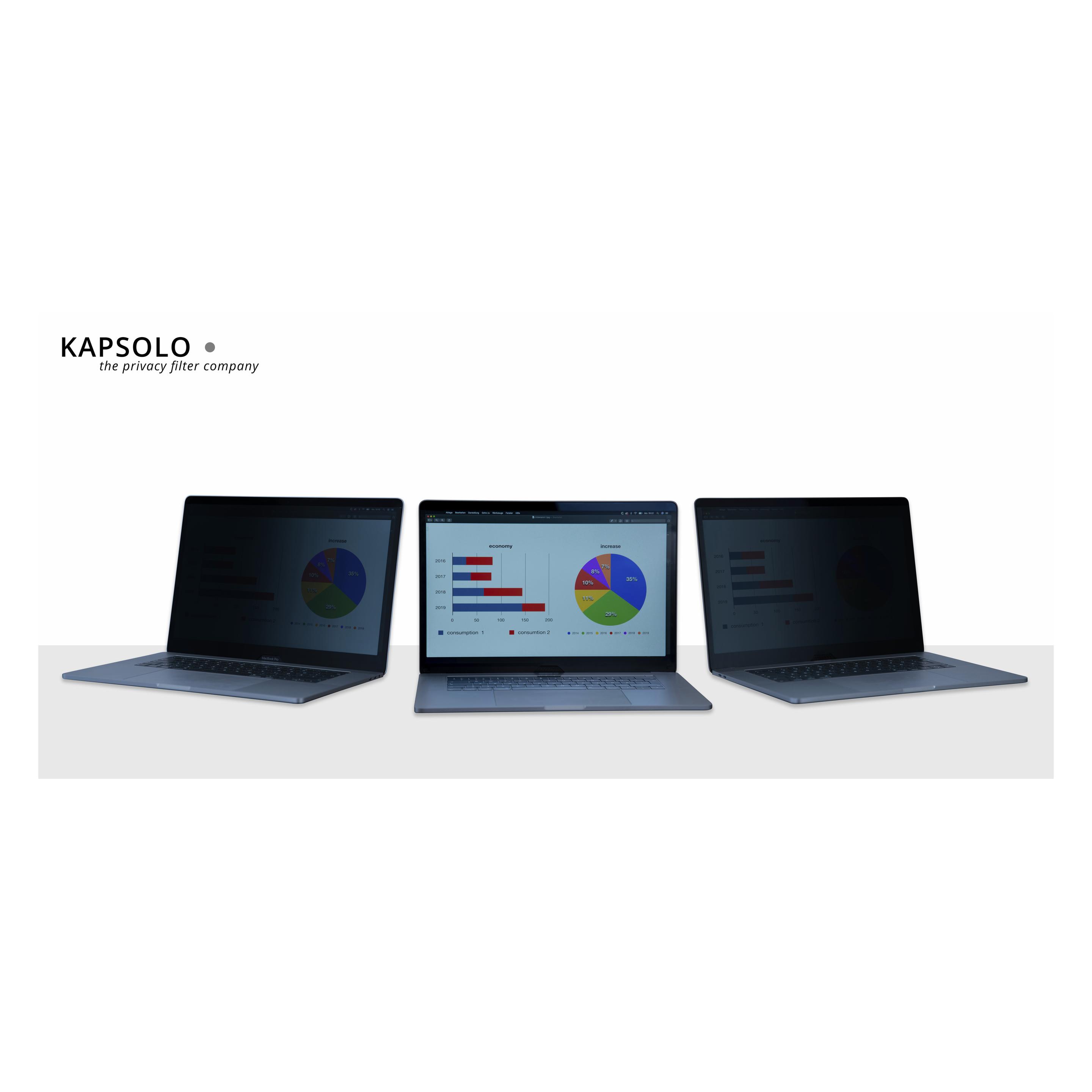 Kapsolo 2-wege Blickschutzfilter abnehmbar für MacBook Pro 16 (2021) e to e (16.20") (KAP12815)