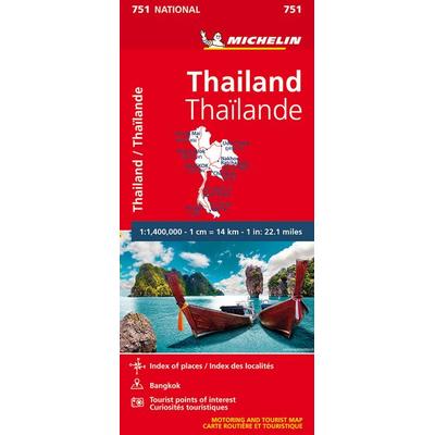 Michelin Thailand, Karte von Carte nationale 751, Michelin, 978-2-06-717265-4