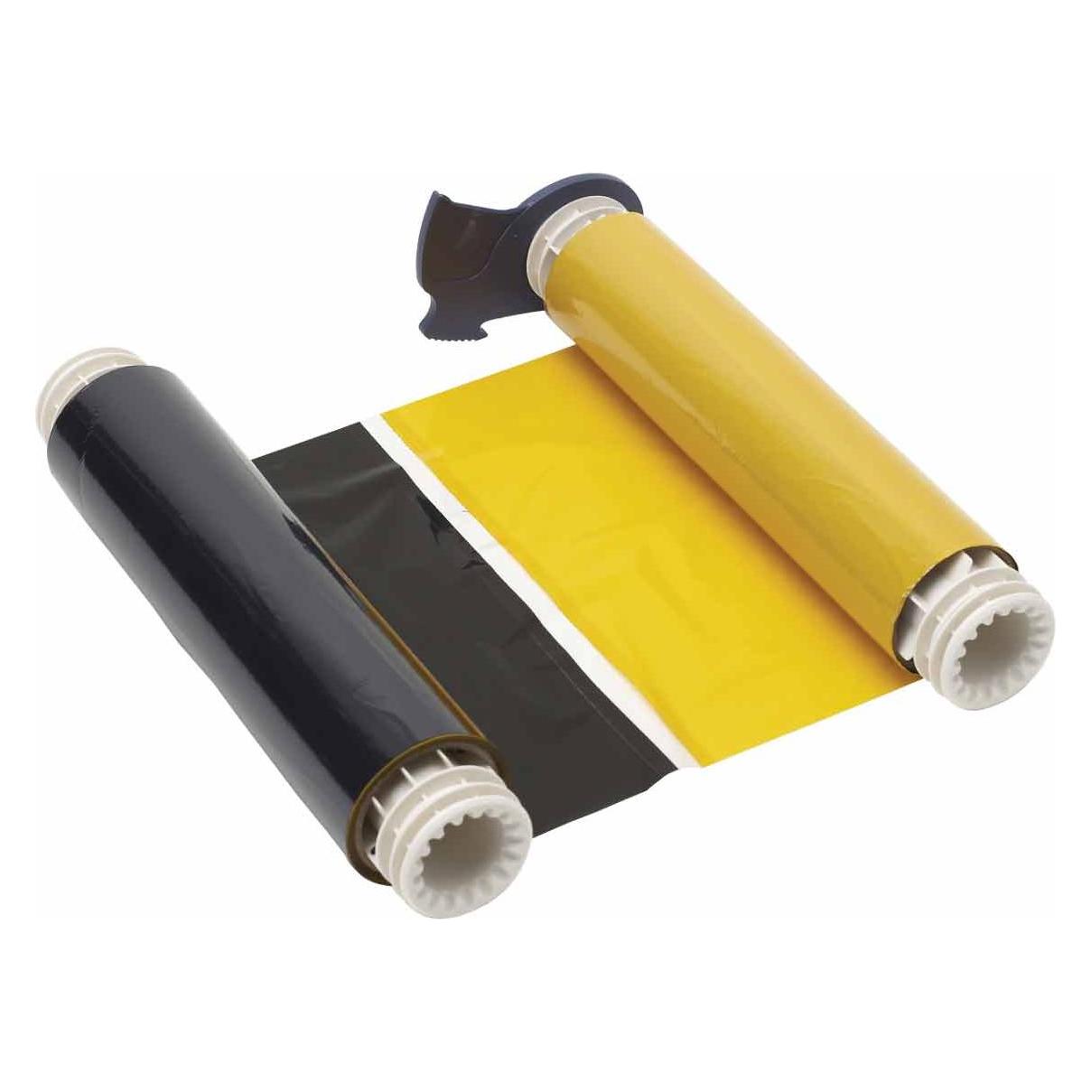 Brady B85-R-220x60-BK/YL-380P, Farbband, Schwarz/Gelb, 220.00 mm x 60.00 m, Farbfeldlänge 380.00 m (B85-R-220X60-BK/YL-380P)