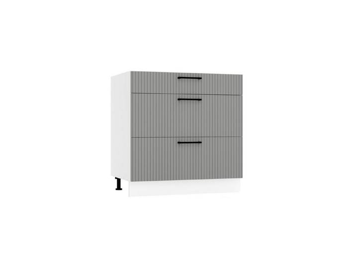 ROYAL24_MARKT Unterschrank D80S3 - KENDRO - 3 Schubladen für effiziente Organisation (Küchen Unterschrank, 1-St., Premium - Kendro) Beste Güte - Innovativ - Modern