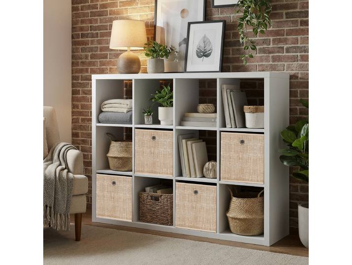 Boxen Toufi 6er-Set 30 x 30 x 30cm Beige