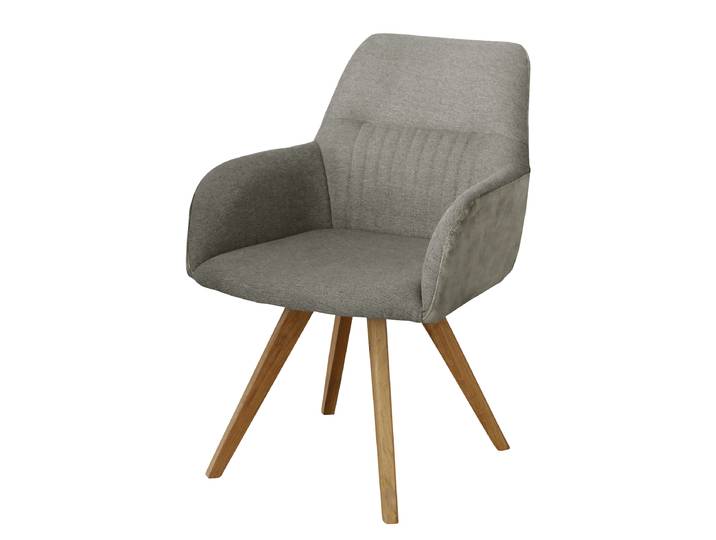 Chaise à accoudoirs MATOMO 62 x 88 x 69cm Beige/Taupe