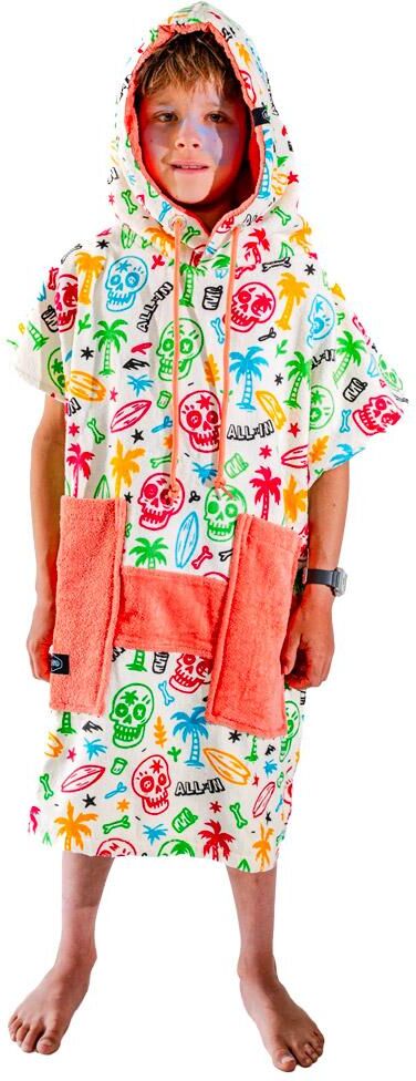 All-In  - Junior Crew Ponchos Skully - Poncho de bain