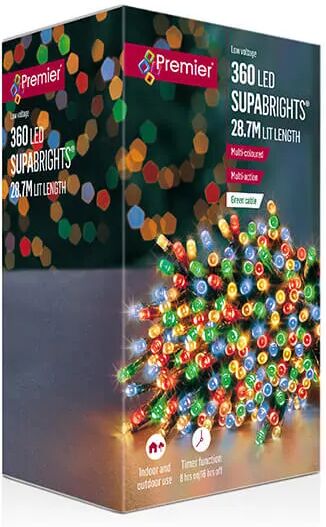 Premier Decorations Premier 360 LED Multi Action Colour SupaBrights