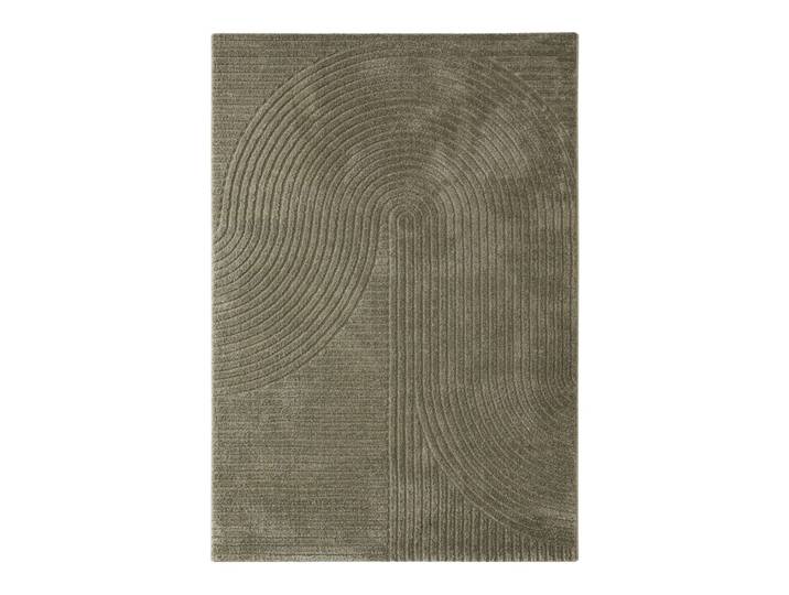 Tapis à relief vert olive design 160x230 cm