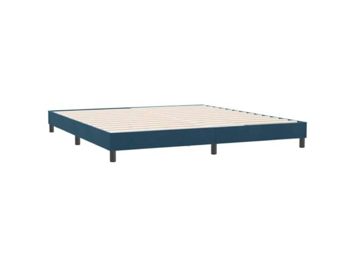 PUGYNBK Bettgestell aus Samt, Dunkelblau, 180 x 220 cm Lattenrost, stabile Füße, ohne Matratze, atmungsaktive Unterlage für Schlafzimmer