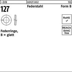 Federring DIN 127 B 56 Federstahl 1 Stück
