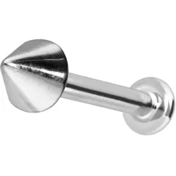 14 Karat Gold Labret mit Innengewinde SPITZE