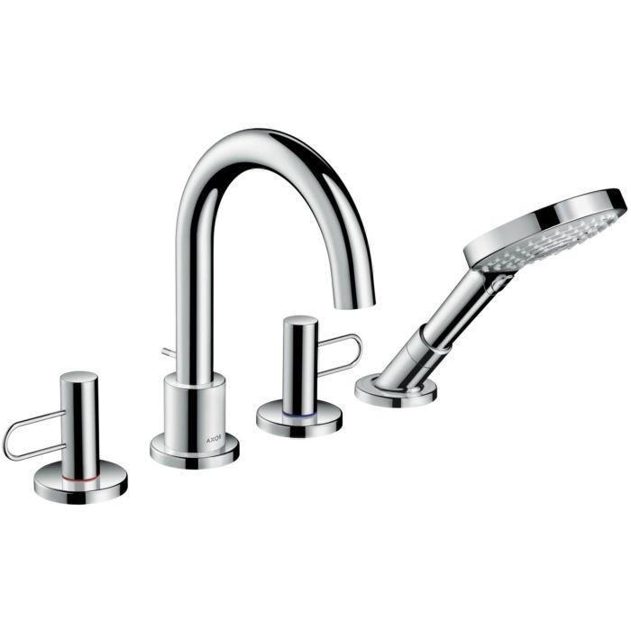 Axor Uno 4-Loch Wannenrandarmatur 38445000 chrom, mit Bügelgriff