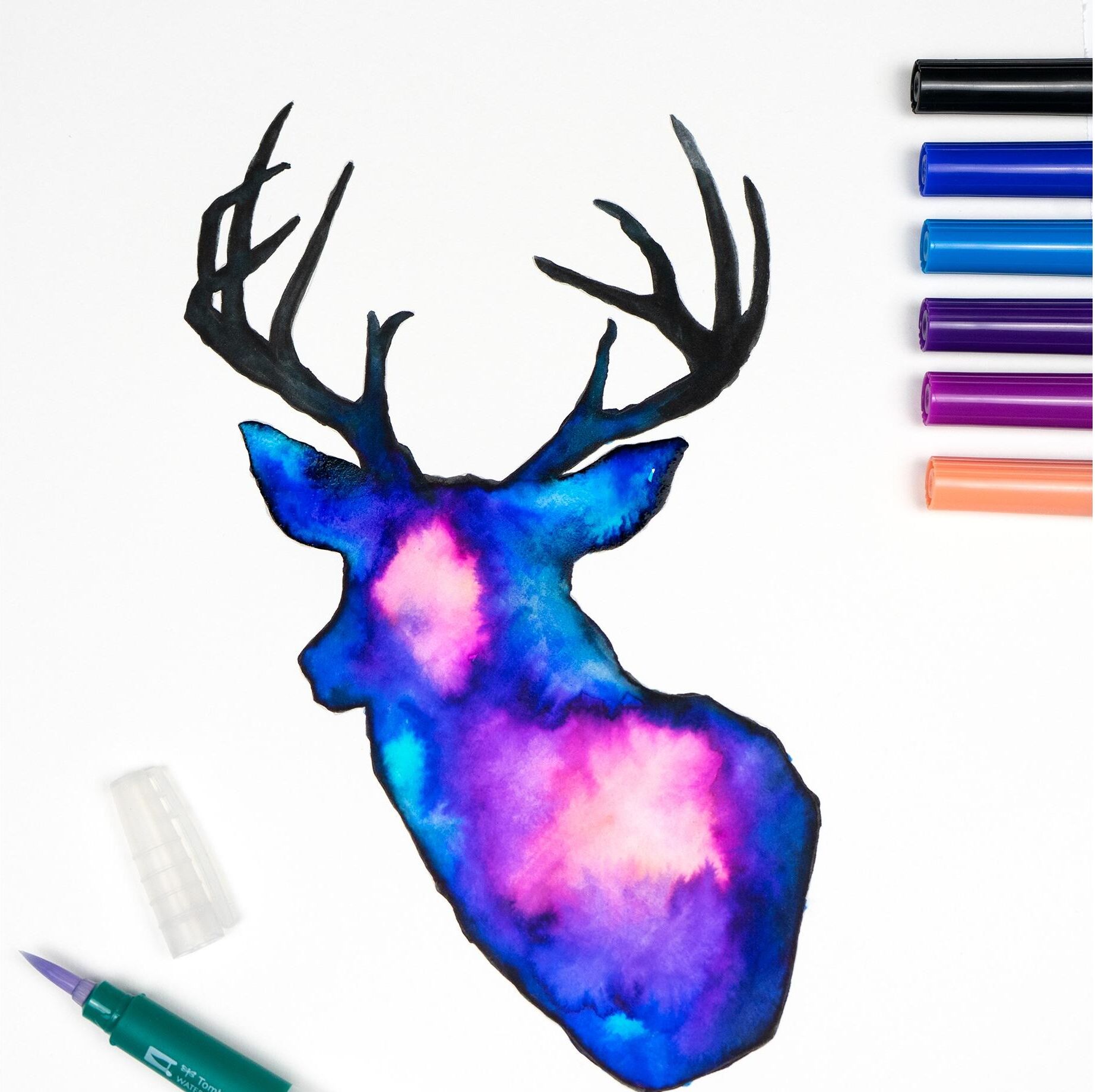 Faserstift TOMBOW "ABT Dual Brush Ga", bunt, Kunststoff, Stifte, Faserstift, Bruchsicher, Wasservermalbar bunt Einheitsgröße