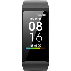 Xiaomi Mi Smart Band 4C (Thermoplastisches Polyurethan (TPU)), Uhrenarmband, Schwarz