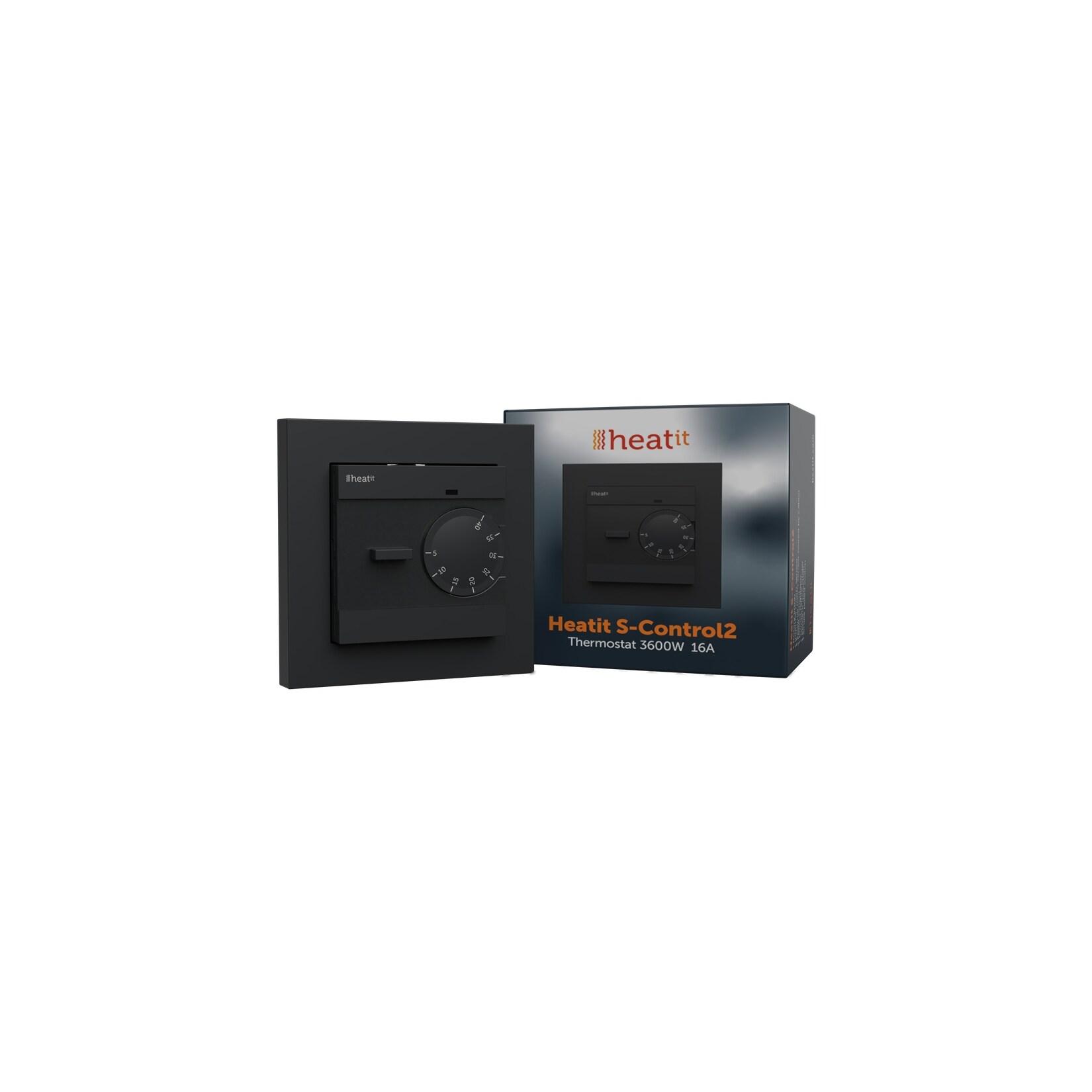 Heatit S-Control2 (Schwarz Matt)