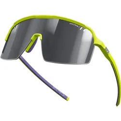 Julbo, Unisex, Sportbrille, Intensity Neongelb Matt Spectron 3 (Neongelb matt, Black, Braun Silber Flash, Rauchgrau Grün Flash), Gelb, Grau