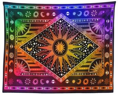Uplift Picks Mandala Tarot Tapestry Bohemian Hippie Wall Hanging Decor 06 200x150 Cm